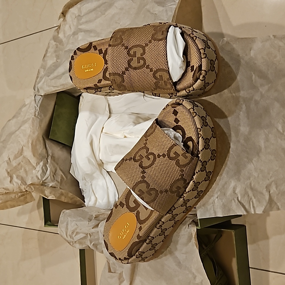 Gucci Angelina Platform 55MM Sandal - EU 38 / US Women's 8